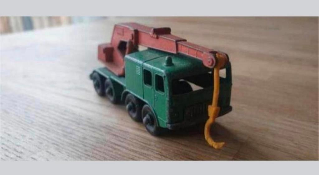 Matchbox Lesney 30C 8 Wheel Crane Truck (1965-1969), Ophalen of Verzenden, Gebruikt, Bus of Vrachtwagen