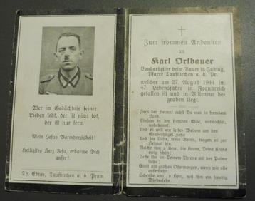WO2 Duitse bidprent Normandië, Frankrijk, Westfront 1944 beschikbaar voor biedingen