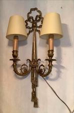 Bronzen Wandlamp met  Prachtige Details., Ophalen, Art deco