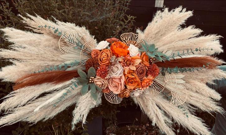 Herfst Pampas Cloud L - Prachtige Decoratie, Huis en Inrichting, Woonaccessoires | Droogbloemen, Zo goed als nieuw, Ophalen