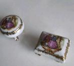 2 antieke pillendoosjes porselein limoges, Ophalen of Verzenden