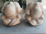 2X HOUTEN BEELDJE YOGI, Ophalen of Verzenden, Zo goed als nieuw