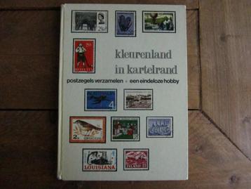Leuk voor junkjournal: boek vol grote postzegels beschikbaar voor biedingen