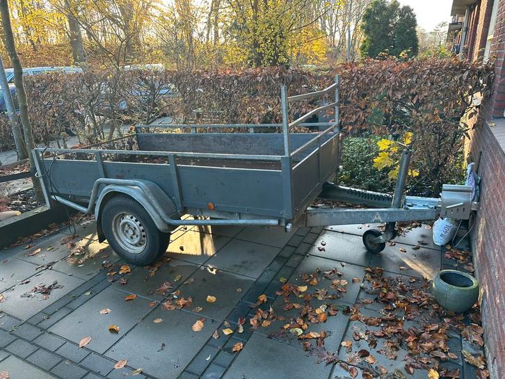 Sterke Verdonk enkelasser 250 x 130, Auto diversen, Aanhangers en Bagagewagens, Gebruikt, Ophalen