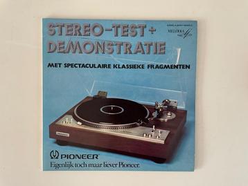 Pioneer Stereo-Test + demonstratie. 2x vinyl beschikbaar voor biedingen