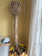 Boomstam Vloerlamp - Landelijk & Uniek, Ophalen of Verzenden, Zo goed als nieuw, Hout, 150 tot 200 cm