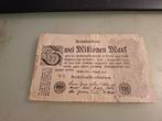 Reichsbanknote 2 Millionen Mark, 9 augustus 1923, Verzenden, Duitsland