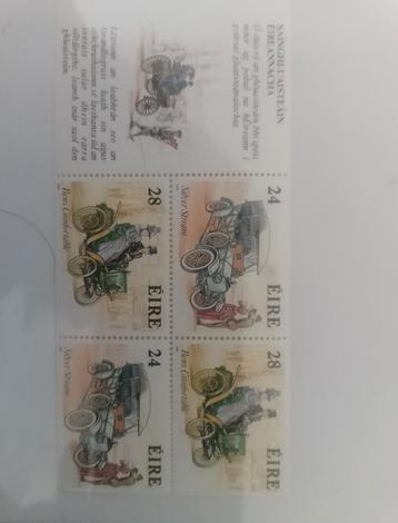 Ierse Auto Postzegels beschikbaar voor biedingen