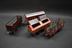 Blikken trein wagons spoor 0 Bub Beckh, Antiek en Kunst, Antiek | Speelgoed, Ophalen of Verzenden