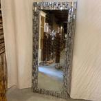 Trendy Spiegel– houten lijst zilver - 170 x 70cm - TTM Wonen, Huis en Inrichting, Woonaccessoires | Spiegels, Nieuw, 150 tot 200 cm