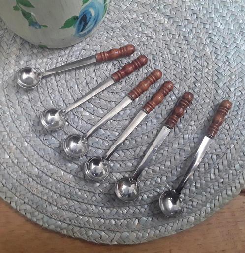Vintage lepels - lepeltjes - fondue - jam - fonduelepels - j, Antiek en Kunst, Curiosa en Brocante, Ophalen of Verzenden