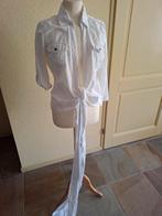 Yaya Linnen Blouse/Jas - Maat M, 38., Kleding | Dames, Blouses en Tunieken, Maat 38/40 (M), Wit, Ophalen of Verzenden, Zo goed als nieuw