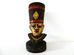 Een houtgesneden Egyptisch borstbeeld van een Farao, Ophalen of Verzenden