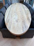 Ovale mangohouten eettafel 3 meter, Huis en Inrichting, Tafels | Salontafels, Ophalen, 100 tot 150 cm, 200 cm of meer, Zo goed als nieuw