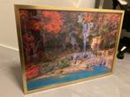 Ingelijste Puzzel 1000 Stukjes - Waterval, Ophalen, 500 t/m 1500 stukjes, Zo goed als nieuw, Legpuzzel