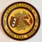 Antiek Gouda plazuid plateel  Amsterdamse Voetbal Bond, Antiek en Kunst, Ophalen of Verzenden