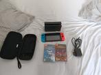 Nintendo Switch met games, hoes en SD kaart, Spelcomputers en Games, Met games, Ophalen of Verzenden, Zo goed als nieuw, Switch Original
