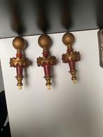 Unieke set antieke houten tollen spinnekopje kortstaart klok, Antiek en Kunst, Antiek | Klokken, Ophalen of Verzenden