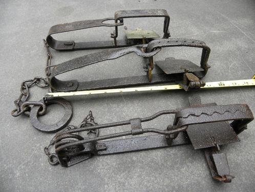 2 Wild klem Vos Bunzing Jagt Stroperij, Antiek en Kunst, Antiek | Gereedschap en Instrumenten, Ophalen of Verzenden