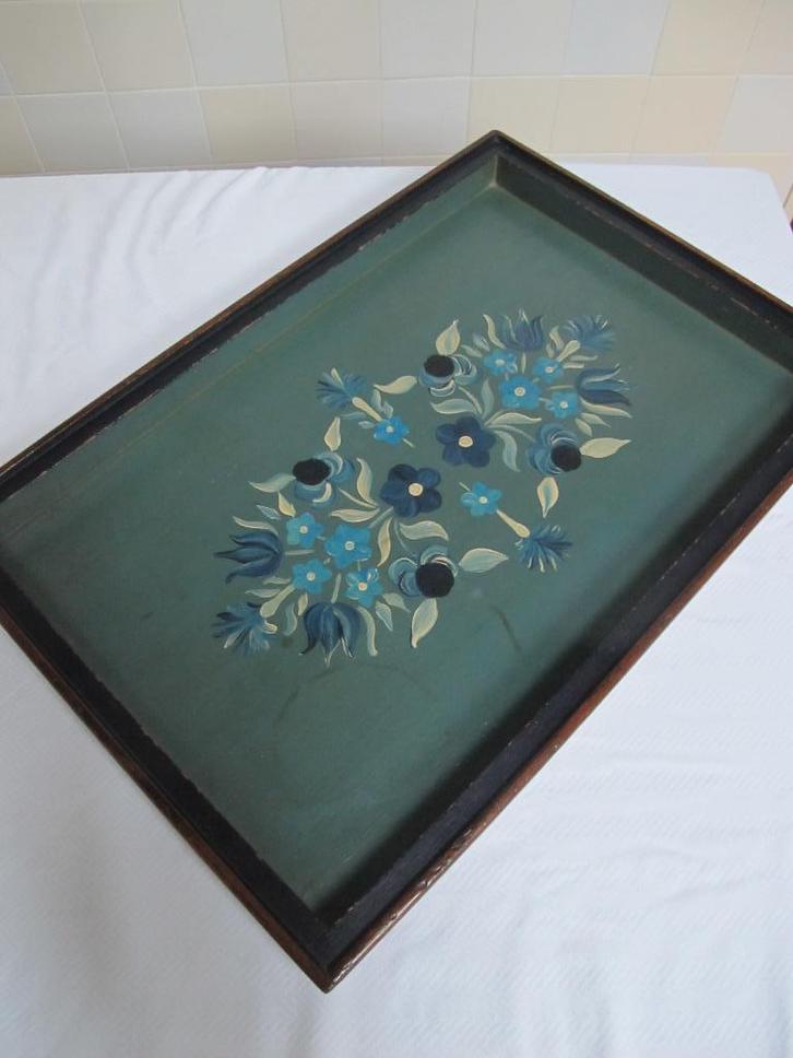 dienblad vintage, Antiek en Kunst, Curiosa en Brocante, Ophalen of Verzenden