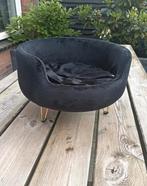Kattenpoef kattenmand zwart met gouden pootjes 36x25, Dieren en Toebehoren, Ophalen of Verzenden, Zo goed als nieuw, Overige