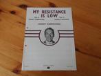 My resistance is low - hoagy carmichael, Gebruikt, Zang, Ophalen of Verzenden, Artiest of Componist