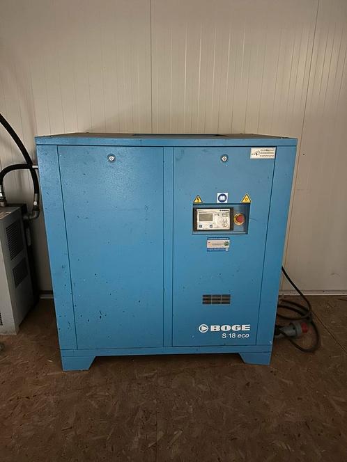 Boge S18 Eco schroefcompressor, Doe-het-zelf en Verbouw, Compressors, Zo goed als nieuw, 10 bar of meer, 100 liter of meer, Ophalen of Verzenden
