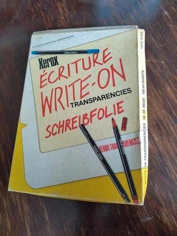 schrijf folie  Rank Xerox  beschikbaar voor biedingen