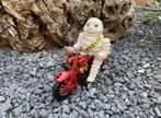 Gietijzeren decoratie Michelin man op motor, Overige typen, Nieuw, Ophalen of Verzenden, Nvt
