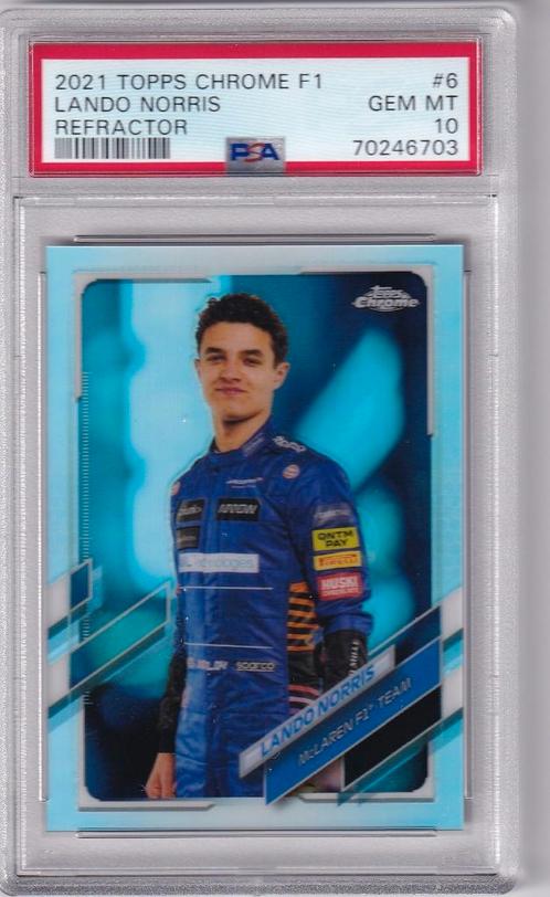 ≥ Lando Norris Refractor #6 PSA 10 — Automerken, Motoren en