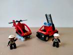 Duplo brandweer helikopter auto ladder brandweerwagen, Kinderen en Baby's, Speelgoed | Duplo en Lego, Ophalen of Verzenden, Zo goed als nieuw