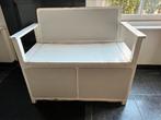 Vintage hongaarse kinder klepbank wit/licht grijs, Kinderen en Baby's, Ophalen, Gebruikt, Stoel(en)