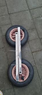 Rubberboot strand wielen, Ophalen