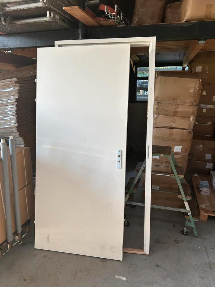 Brandwerende deur linksdraaiend 93x211, Doe-het-zelf en Verbouw, Deuren en Horren, Gebruikt, Binnendeur, 200 tot 215 cm, 80 tot 100 cm