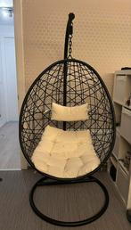 Egg Hangstoel voor Binnen, Huis en Inrichting, Stoelen, Ophalen, Zwart, Zo goed als nieuw, Metaal