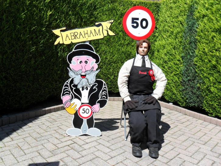 abraham, Hobby en Vrije tijd, Feestartikelen | Verhuur, Zo goed als nieuw, Abraham of Sarah, Ophalen