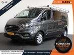 Ford Transit Custom L2H1 Limited Dubbele Cabine Automaat Nav, Auto's, Bestelauto's, Stof, Euro 6, 4 cilinders, 129 pk