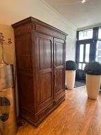 Massief houten kast met lades en planken, Huis en Inrichting, Kasten | Kledingkasten, Gebruikt, 200 cm of meer, 150 tot 200 cm