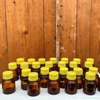 Flesje vaas glas bruin origineel apotheek PRIJS PER STUK, Ophalen of Verzenden