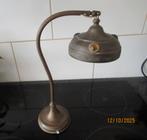 ANTIEKE TAFEL-LAMP - MET GEKLEURDE DECORATIES- -JAREN 30, Ophalen of Verzenden