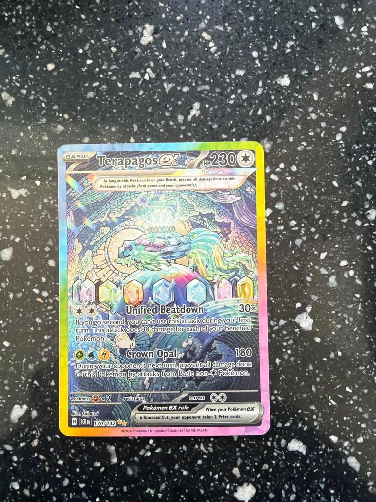 Terapagos ex Stellar Crown PSA 10 Gem Mint, Ophalen of Verzenden, Nieuw, Losse kaart, Foil