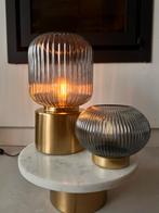 Sfeerlamp/tafellampen samen of apart te koop, Huis en Inrichting, Ophalen of Verzenden, Zo goed als nieuw, Glas, Minder dan 50 cm