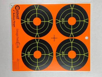 Doelstickers Caldwell Orange Peel bullseye targets 4″ per 10 beschikbaar voor biedingen