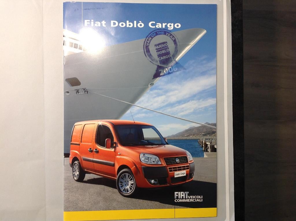 Fiat Doblo Cargo folder Italiaans 28 blz 2006, Boeken, Ophalen of Verzenden, Nieuw, Overige merken