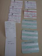 9 oude parkeerbewijzen parkeergarage, Verzamelen, Ophalen, Gebruikt, Overige soorten, Overige typen