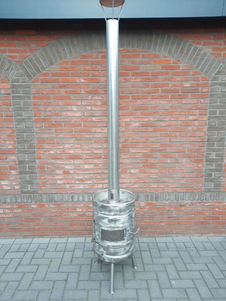 Tuinhaard, tuinkachel, bierfust, buitenkachel, Tuin en Terras, Tuinhaarden, Nieuw, Ophalen