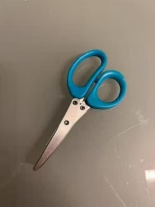 ZGAN! Kruidenschaar, 5 scharen, blauw handgreep €4,99, Huis en Inrichting, Keuken | Bestek, Zo goed als nieuw, Kunststof, Ophalen of Verzenden