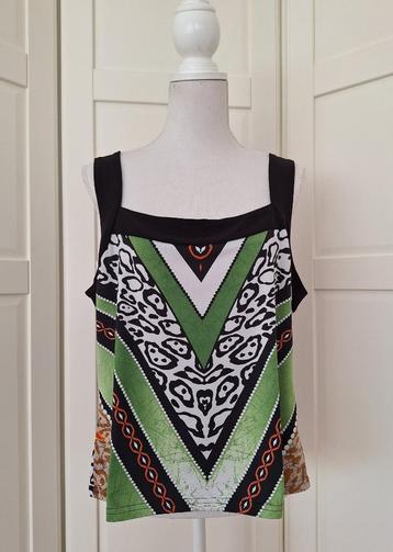 Joseph Ribkoff zwarte print top, maat 48 XXL beschikbaar voor biedingen