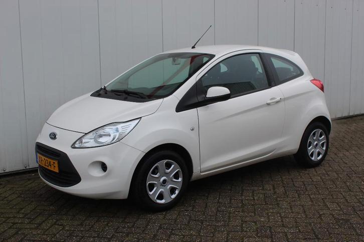 Ford Ka 1.2 51KW AIRCO ZEER MOOI ! !, Auto's, Ford, Particulier, Ka, Benzine, Hatchback, Handgeschakeld, Wit, Grijs, Stof, Voorwielaandrijving