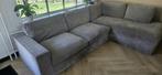 Hoekbank Antraciet rib, Huis en Inrichting, Banken | Sofa's en Chaises Longues, Ophalen, 250 tot 300 cm, Gebruikt, 75 tot 100 cm